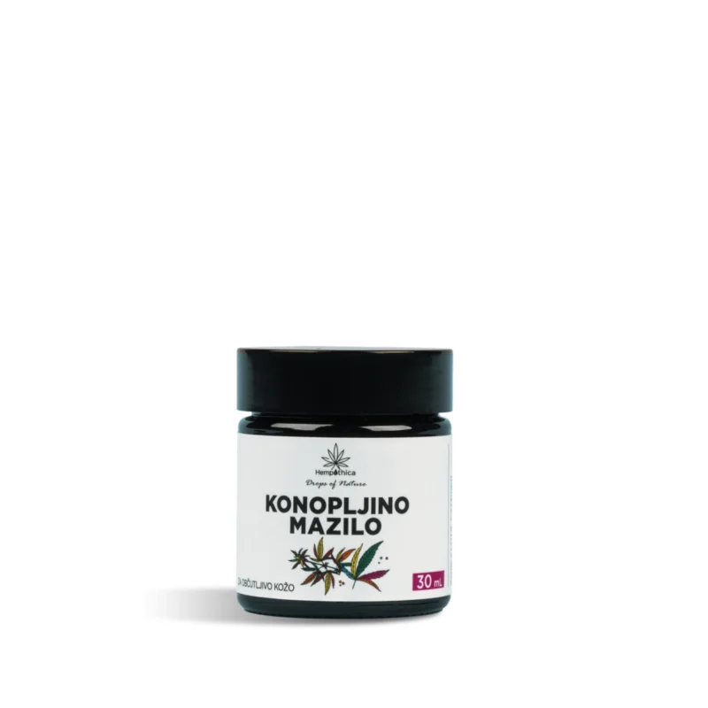A pomada de cânhamo hidrata e perfuma a pele. Cosméticos naturais amigos da pele Hempethica.