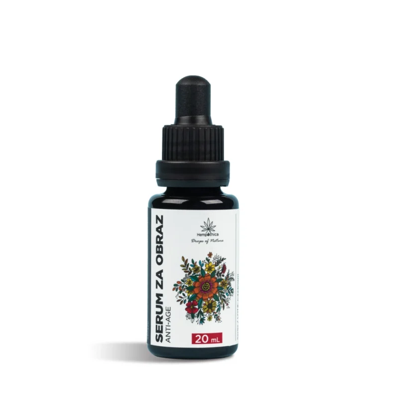 A natural, rejuvenating facial serum with hyaluronic acid. Skin-friendly natural cosmetics. Hempethica natural cosmetics